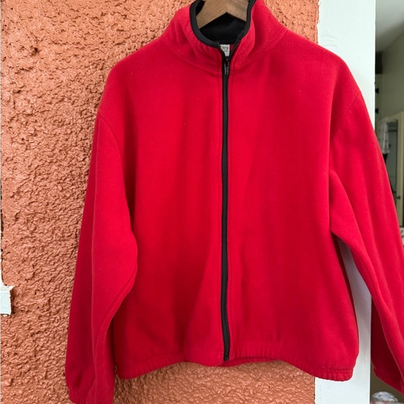 Colorado Timberline Kids Red Fleece Zip Up Jacket Size Large Winter Skiing - Picture 1 of 4